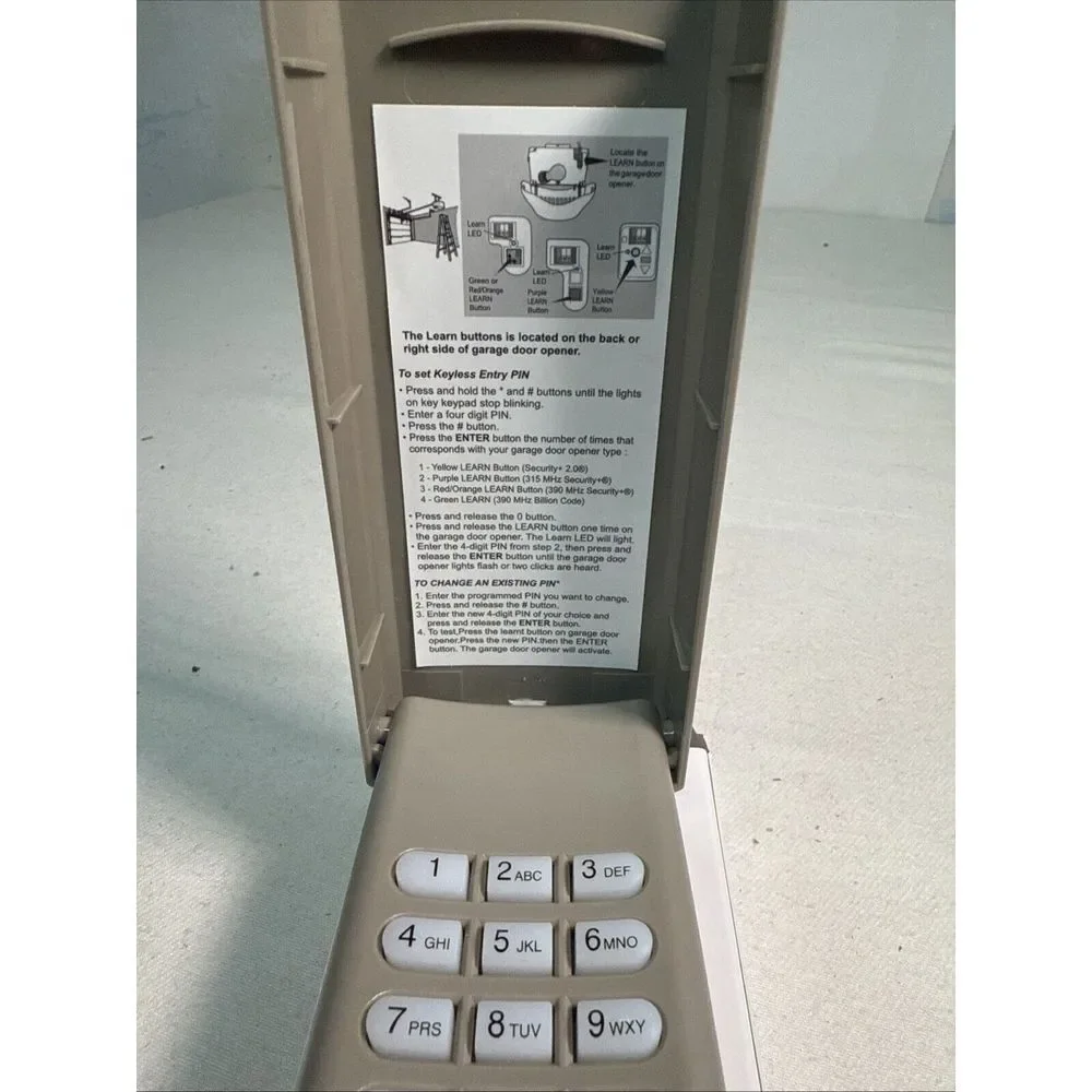 Universal Garage Door Opener‎ Remote Keypad Compatible w/ Main Brands